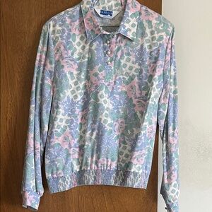 Pastel Floral Long Sleeve  Shirt